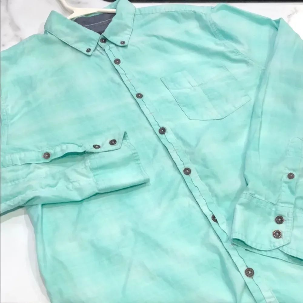 Outpost Makers Cotton/Spandex Button Down Shirt Mens L
